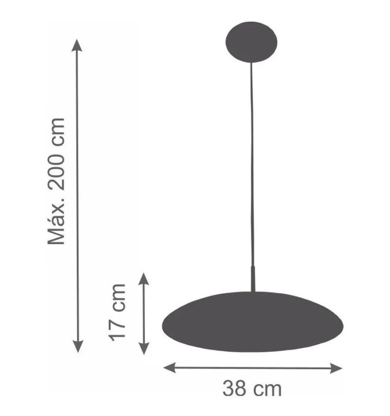 Pendente Luminaria Kalyx Slim 18,5cm 2053 Preludio - Ilumini